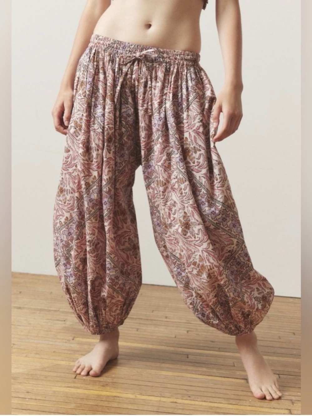 Urban Outfitters Out From Under Harem Pants in Dusty Rose and Mauve